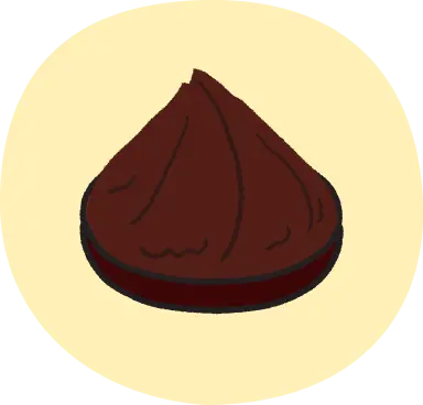 赤味噌のイラスト