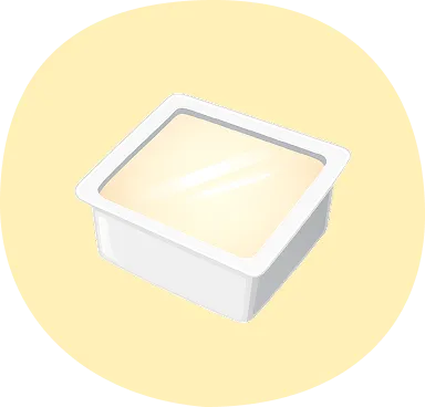 充填豆腐のイラスト